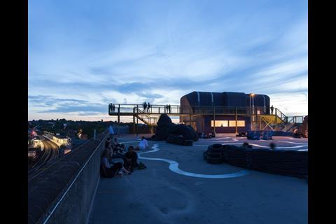 Cooke Fawcett Architects - viewing platform and kiosk project for Bold Tendencies, Peckham